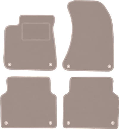 Beige veloursmatten voor: Audi A8 D4 sedan (2009-2017)