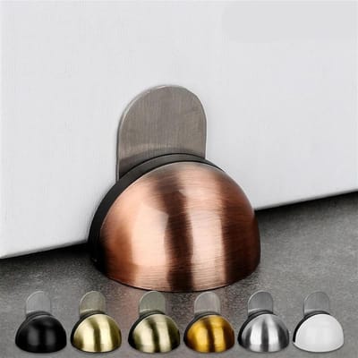 Magnetische Deurstopper - Verborgen Deurhouder - Deur Open Houden - Niet-pons Sticker - 1 Stuk - Groen Brons