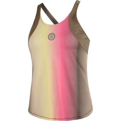 BIDI BADU Spectrum Tanktop Dames-Bruin,Geel