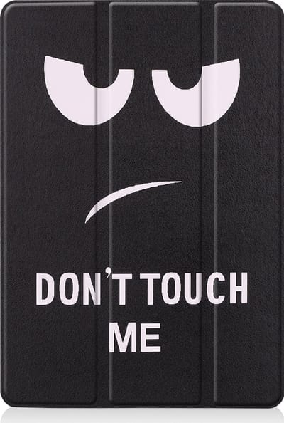 Hoesje - Geschikt voor Apple iPad 7 (2019) - 10.2 inch - 7e Generatie - Dun & Stevig - Trifold Bookcase - Hard Cover - Hardcover Book Case - Tablet Hoes - Don't Touch Me