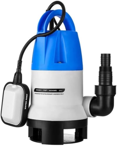 Thuys - Dompelpomp Vuil en Schoon Water 400W - 8000 L/u - Vaste Deeltjes tot 35mm - Meerdere Aansluitingen - voor Kelder en Tuin