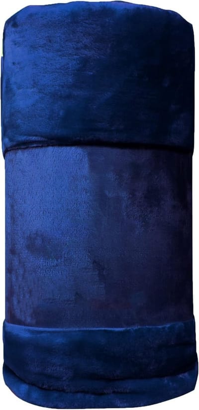 Fluwelen Plaid - Zachte Deken - Woonkamer Aankleden - Extra Dik Materiaal - 200x240cm - Marineblauw