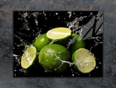 TMK ArtDeko - Snijplank - 70x52 cm - Limonkekleur - Glas