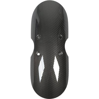 Garde-boue avant de moto Style Fibre de Carbone Bavette Rallonge Anti-éclaboussures pour Bonneville T100 T120 Street Twin Scrambler black