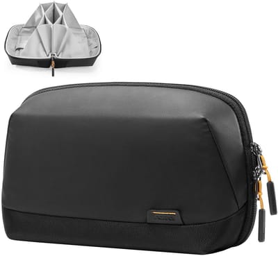 Inateck AB03007 Kabeltas, laptopaccessoires, organizer, Elektronica Organizer Tas, Spatwaterbestendig, Accessoiretas met Handvat voor Gadgets en USB-kabels, Ideaal voor Reizen
