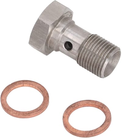 Dailygoods - M12 Banjobout - Remslang-eindadapter - Gelegeerd staal - Turbo-olietoevoer - Metrische draad - Geschikt voor auto en motor