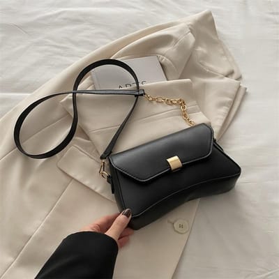 Effen Kleur Tas voor Dames Nieuwe Stijl Populaire Textuur Eenvoudig Ontwerp Modieuze Kleine Geur Stijl Tas Onderarm Crossbody Tas gray