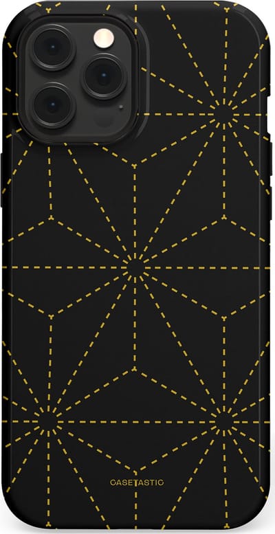 Casetastic Hoesje Geschikt voor Apple iPhone 12 Pro Max Magsafe - Stijlvolle Beschermende Duo-layer Case - Vouwlijn