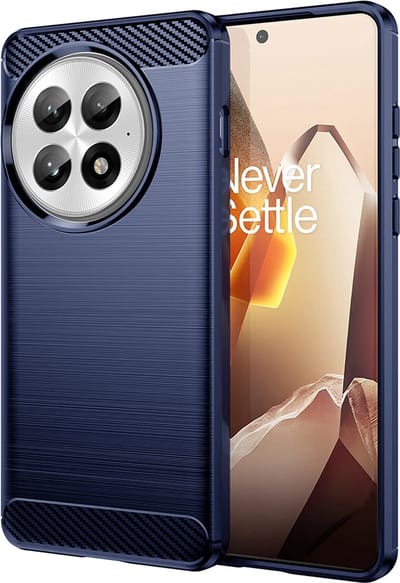 Hoesje geschikt voor OnePlus 13 - Techsuit Carbon Silicone Back Cover - Blauw