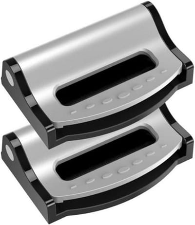 Gordelversteller Clips - Gordelstopper Zitriem - Comfortabel Rijden - Voorkomt Slijtage - Voor 53 mm Gordels - Grijs