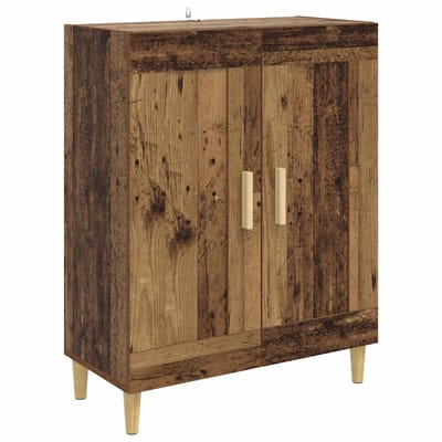 vidaXL - Dressoir - Oud - hout - 69,5 - x - 34 - x - 90 - cm - Bewerkt - hout