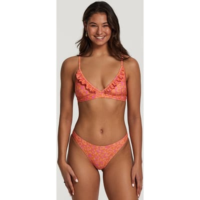 Shiwi Beau Bikini Set Lush Leopard Orange Sun Orange Sun Size: 34 | Bikinis Outlet | Dames | Roze