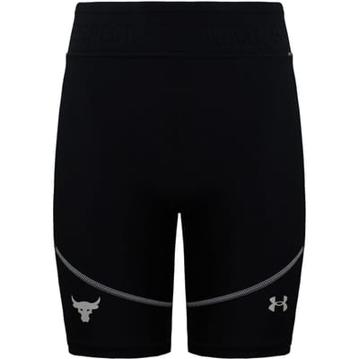 Under Armour Project Rock HeatGear Zwart/Beige Womens Fietsshort 1366005 001