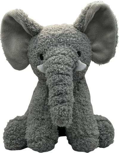 Fluffica - Fluffy Olifant Knuffel – Grijze Knuffelvriend – Zachte Pluche – Lief Design – Knuffeldier voor Kinderen – 16cm – Perfect Cadeau