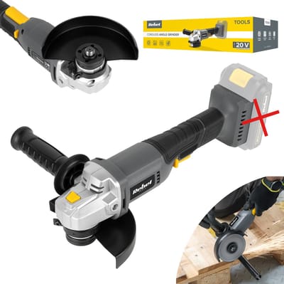 Rebel Rb1022 Serie - Accu-hoekslijper - 20V - 125mm - Ergonomische Handgreep