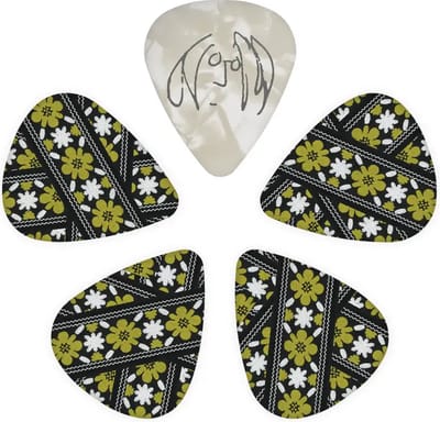 D'Addario 1CWH4-02JL John Lennon Rooftop Signature 0.70mm Plectrum 10-Pack