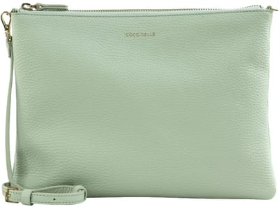COCCINELLE Leren schoudertas Best Crossbody Bag Snow Lichtblauw