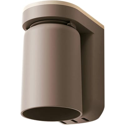 Wandgemonteerde Tandenborstelhouder met Afvoerfunctie Zelfklevende Tandenborstelhouder met Bekers voor Badkamer Caramel Brown beige