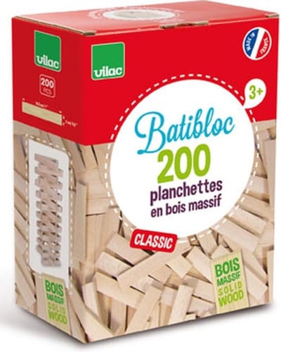 Vilac - Vilac Batibloc classic 200 massief houten planken