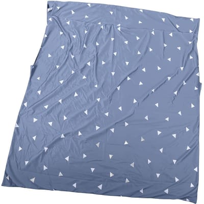 Sac de Couchage Intérieur Léger Réutilisable Portable Voyage Camping Drap de Couchage pour Hôtel Voyage d'Affaires Randonnée Léger bleu clair