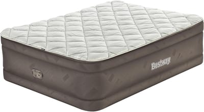 Dubbel luchtbed met ritssluiting en geïntegreerde elektrische pomp - 203 x 152 x 51 cm