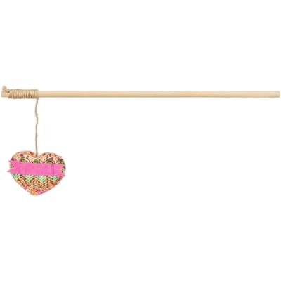 Kattenspeeltje Trixie Roze Polyester Hout Hart