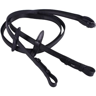 Qhp Teugel antislip Black - Full | Zwart | Teugels paard