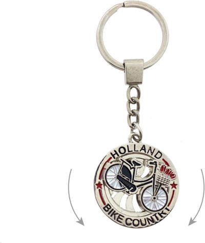 Sleutelhanger mono spinning Holland fiets bike country