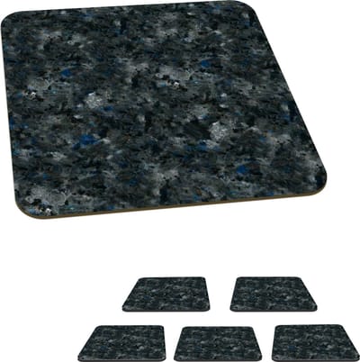 Onderzetters voor glazen - Marmer - Graniet - Patronen - 10x10 cm - Glasonderzetters - 6 stuks