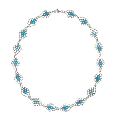 AuBor ®. Collier. Zilver. Traditioneel Fins/Sami kant.