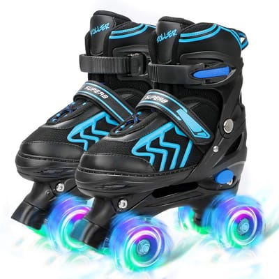 Verstelbare rolschaatsen voor kinderen met lichtgevende wielen