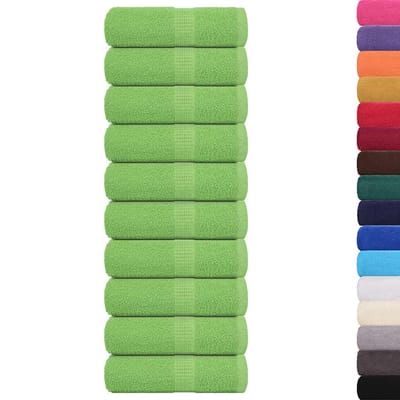 vidaXL - Gastendoekjes - FROGN - 10 - st - 30x50 - cm - 360 - g/m² - appelgroen