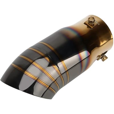 Auto Uitlaatdemper Tip - Kleurrijke Titanium Gecoate Uitlaatpijp Decoratieve Afwerking Universeel Roestvrij Staal Uitlaatpijp
