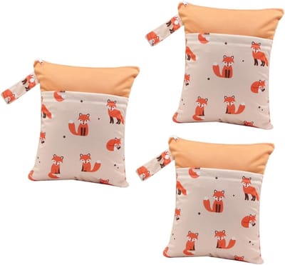 Natte Luiertas Set - Reis Tassen - Baby Verzorging - Dubbele Rits Vakken - 37x30x0 cm - Print Patroon
