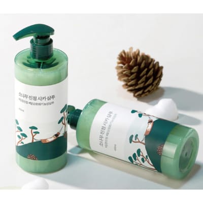 ROUND LAB Pine Calming Cica Shampoo Verzachtende Hoofdhuid Verzorging Shampoo 400ml 2 Packs (400ml × 2) gray