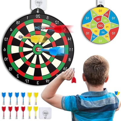 Happy Kids Club Dartbord met 2 pijlen Dartbord