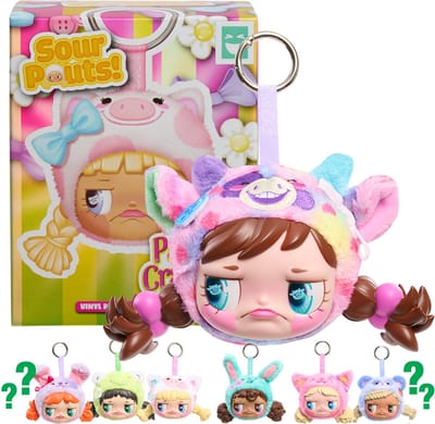 Happy Haul 'Sour Pouts' Blind box collectie - Vinyl verzamelfiguren op pluche - Sleutelhanger