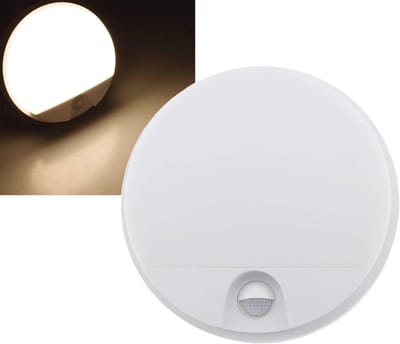 LED Buitenlamp Met Bewegingsmelder Warm Wit - IP54 Wandlamp Voor Tuin, Balkon En Ingang