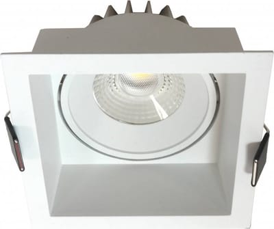 Inbouwspot Vierkant Wit 6.5 Watt IP44Dim To Warm