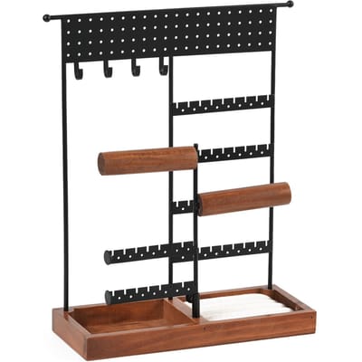 Support Organisateur de Bijoux Durable Porte-Bijoux Suspendu Présentoir pour Colliers Bracelets pour la Maison