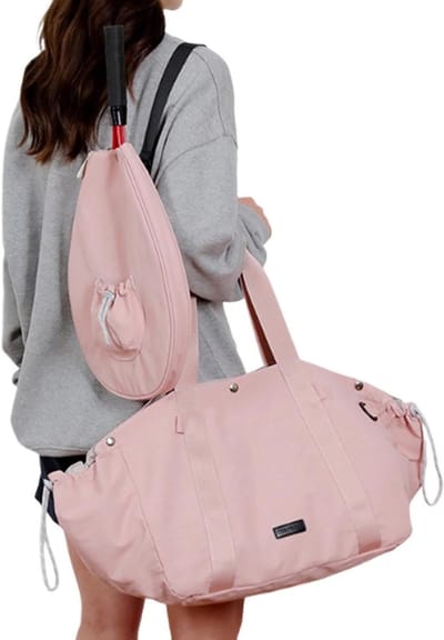 Tennistas - Sporttas Racket - Sporten en Reizen - Waterdicht Nylon - 40x23x30cm - Roze