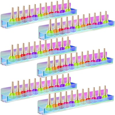 NTHProducts - Nail Polish Rack - Wandrek voor Nagellak - Rainbow Kleur - Nagellak Organizer - Perfect voor Manicure en Pedicure - Opgeruimd en Stijlvol