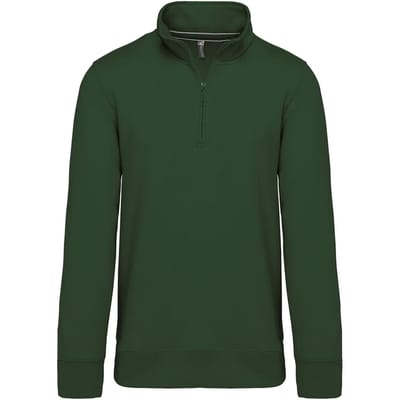 Kariban Sweater met ritshals K487 - Forest Green - XL