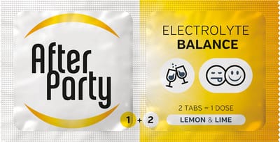 AfterParty 60-Pack - Anti Kater - Kater Killer - Elektrolyt - ORS - 2 tabletten sachet