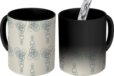 Magische Mok - Foto op Warmte Mokken - Koffiemok - Cirkel - Patronen - Abstract - Magic Mok - Beker - 350 ML - Theemok
