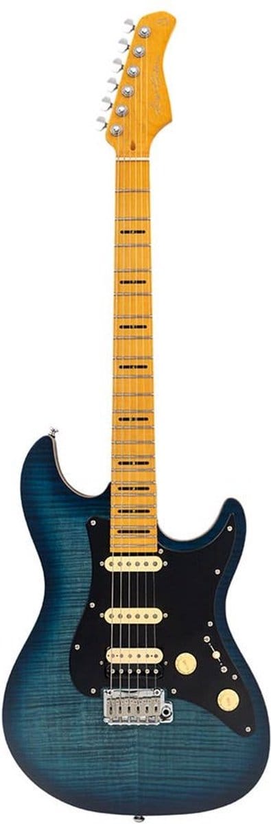 Sire S7N FM New Gen Larry Carlton ST-Style Elektrische Gitaar Transparent Blue