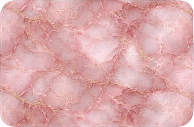 WC mat 60x40 cm - Antislip - Roze - Kwarts - Goud - Marmer - Toiletmat - Vloermat - Douchemat - Toilet tapijt - Toiletmatten