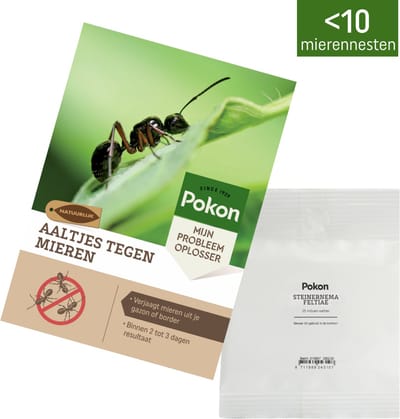 Pokon Aaltjes tegen Mieren – tot 10 mierennesten of 10m2 gazon - Effectief & Natuurlijk – Tegen mierennesten in tuin en gazon