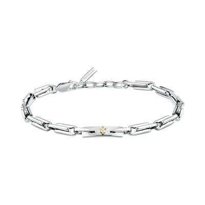 Bracelet Maserati Iconic Acier Inoxydable Ton Argenté JM425AVD108 Pour Hommes