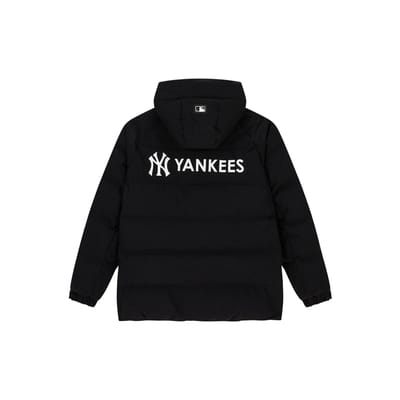 MLB 23AutomneHiver Yankees de New York Couleur Unie Coupe Ample Confortable Simple Boutonnage Col Montant Coupe-Vent Chaud Doudoune Veste Unisexe Noir 3ADJB2036-50BKS M black